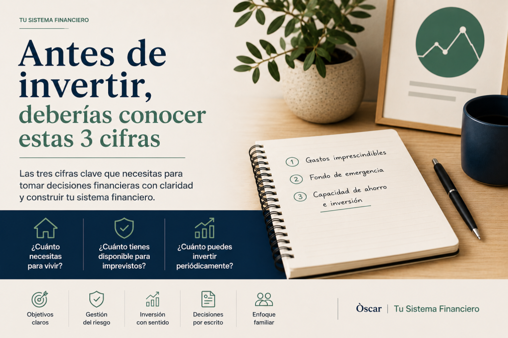 Antes de invertir: tres cifras clave para organizar tus finanzas